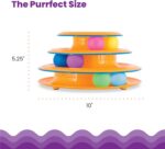 Catstages Tower of Tracks Cat Toy – 3-Level Track Tower with 6 Balls, Interactive Cat Toy for Indoor Enrichment - Image 6