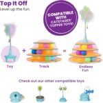 Catstages Tower of Tracks Cat Toy – 3-Level Track Tower with 6 Balls, Interactive Cat Toy for Indoor Enrichment - Image 7