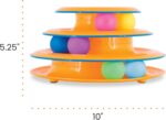 Catstages Tower of Tracks Cat Toy – 3-Level Track Tower with 6 Balls, Interactive Cat Toy for Indoor Enrichment - Image 9