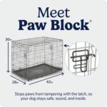 MidWest Homes for Pets 42-Inch iCrate for Large Breeds, 71-90 lbs, Double Door Folding Dog Crate with Divider Panel, Leak-Proof Tray & Secure Latches, Portable, Durable & Easy to Assemble - Image 5