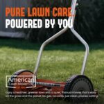 American Lawn Mower Company 1204-14 14-Inch 4-Blade Push Reel Lawn Mower, Red - Image 3