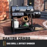 Oklahoma Joe's Canyon Combo Dual Fuel 3-Burner Propane Gas and Charcoal Smoker and Grill with 1031 sq. in. Cooking Area in Black - Image 3