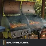 Oklahoma Joe's Canyon Combo Dual Fuel 3-Burner Propane Gas and Charcoal Smoker and Grill with 1031 sq. in. Cooking Area in Black - Image 9