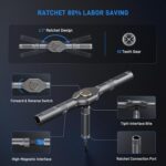 74 in 1 Magnetic Ratchet Screwdriver Set - T Handle Ratchet Screwdriver with S2 Steel Bits, Detachable Design & Storage Case, Precision Repair Tool Kit for Electronics, Furniture, Bicycle, Watch, DIY - Image 4