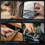 74 in 1 Magnetic Ratchet Screwdriver Set - T Handle Ratchet Screwdriver with S2 Steel Bits, Detachable Design & Storage Case, Precision Repair Tool Kit for Electronics, Furniture, Bicycle, Watch, DIY - Image 9