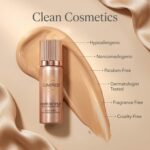 LUMINESS Silk Airbrush Spray Foundation & Buffing Brush Kit – Full Coverage Foundation & Dual-Sided Buffing Brush - Buildable Coverage, Anti-Aging Formula Hydrates & Moisturizes (Shade - Medium) - Image 4