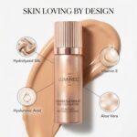 LUMINESS Silk Airbrush Spray Foundation & Buffing Brush Kit – Full Coverage Foundation & Dual-Sided Buffing Brush - Buildable Coverage, Anti-Aging Formula Hydrates & Moisturizes (Shade - Medium) - Image 6