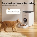 VOLUAS Automatic Cat Feeders - Timed Pet Feeder for Cats and Dogs with Dry Food Dispenser, Desiccant Bag, Programmable Portion Control, 4 Daily Meals, 10s Voice Recorder - Image 5