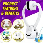 Interactive Cat Toys for Indoor Cats: Automatic Flying Bird Feather Wand Chase Exercise Enrichment Stimulation, USB Rechargeable Durable Safe Hanging Toy for Bored Kittens Adult Multi Cat Households - Image 5