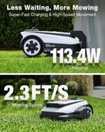 ECOVACS Goat A2000 LiDAR PRO Robotic Lawn Mower for Up to 1/2 Acre, Wire-Free with Dual-LiDAR Auto Mapping, Built-in TruEdge Edge Trimmer, AIVI 3D Obstacle Avoidance, Smart App Control - Image 6