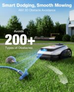 ECOVACS Goat A2000 LiDAR PRO Robotic Lawn Mower for Up to 1/2 Acre, Wire-Free with Dual-LiDAR Auto Mapping, Built-in TruEdge Edge Trimmer, AIVI 3D Obstacle Avoidance, Smart App Control - Image 9