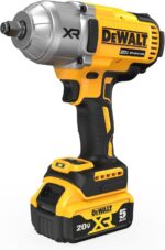 DEWALT 20V MAX Cordless Impact Wrench with Hog Ring Anvil, Brushless High Torque 1/2 Impact Gun, 4-Mode Speed, Includes Battery, Charger and Kit Bag (DCF900P1) - Image 8