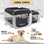 Tailtastic Large Cat Playpen with Separate Areas,Outdoo&Indoor Cat Enclosures,Portable Pet Playpen for Indoor Cats,Puppy and Small Animals, Dog Playpen with Carrybag. - Image 4