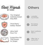 Best Friends by Sheri The Original Calming Donut Dog Bed for Medium Dogs up to 45 lbs, Shag Faux Fur, Taupe, Medium, 30" x 30" - Image 7