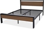 Allewie Queen Size Platform Bed Frame with Wooden Headboard and Footboard, Heavy Duty 12 Metal Slats Support, No Box Spring Needed, Under-Bed Storage, Noise Free, Easy Assembly, Walnut - Image 10