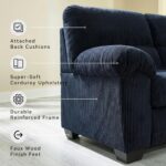 Signature Design by Ashley SimpleJoy Contemporary Sofa for Living Room, Blue - Image 5