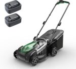 18" Electric Lawn Mower, 40V Self-Propelled Cordless Lawn Mower with 2x5.0Ah Batteries, Brushless Motor, 2-in-1 Mulching & Bagging, 6-Position Height Adjustment, for Small to Medium Yards - Image 2