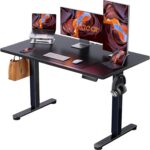 ErGear Height Adjustable Electric Standing Desk, 48 x 24 Inches Sit Stand up Desk, Memory Computer Home Office Desk, Black - Image 2