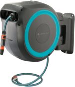 GARDENA Retractable Garden Hose Reel - 115 Feet - Auto Retract Hose Reel with 180° Swivel Wall Mount - Heavy Duty - Integrated Spray Nozzle - 18630 - Image 2