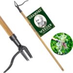 Grampa's Weeder - The Original Stand Up Weed Puller Tool with Long Handle - Made with Real Bamboo & 4-Claw Steel Head Design - Easily Remove Weeds Without Bending, Pulling, or Kneeling. - Image 2