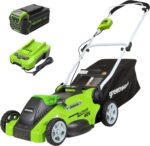Greenworks 40V 16" (Push) Cordless Lawn Mower, 4.0Ah Battery (1/3 Acre, Push Button Start, Compatible with 75+ Tools) - Image 2