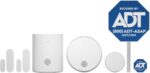 Home Safety Essentials Kit, DIY Home Security System with Smoke and Carbon Monoxide Detector, Water Leak Sensor, Temperature Monitor, Door/Window Sensors, ADT+ App Control - Image 2