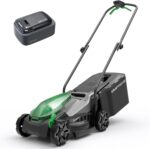 14" Cordless Lawn Mower, 20V Lightweight Push Mower with 5.0Ah Battery, Ultra-Quiet Motor for Small Yards, Lawn Care, Backyard Maintenance - Image 2