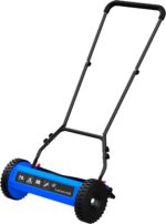 14-Inch Reel Lawn Mower with Tool-Free Blade Adjustment, 5-Blade Manual Push Lawn Mower, 5-Position Height Adjustable Hand Push Reel Mower for Small Yards - Image 2