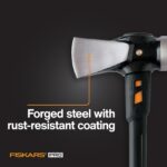 Fiskars 8 lb. Splitting Maul - 36" Shock-Absorbing, Comfort Grip Handle - Rust Resistant Forged Steel Blade - Wood Splitter Maul for Hardwood - Split Wood for Campfires - Bushcraft Gear - Image 3