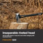 Fiskars 8 lb. Splitting Maul - 36" Shock-Absorbing, Comfort Grip Handle - Rust Resistant Forged Steel Blade - Wood Splitter Maul for Hardwood - Split Wood for Campfires - Bushcraft Gear - Image 4