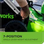 Greenworks 80V 21" Self-Propelled Cordless Lawn Mower – Brushless Motor, LED Lights, 4.0Ah Battery & Rapid Charger (75+ Compatible Tools) - Image 7