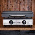 Blackstone 1813 Original 22” Tabletop Griddle with Hood and Stainless Steel Front Plate, Powder Coated Steel, Black - Image 7