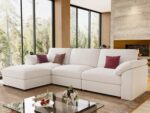 EASE MOOSE Sectional Modular Sofa, Oversized L Shape Sectional Couch Wide Deep seat Sectional Sofa,FSC Certified Comfortable Chenille White Modular Sofa - Image 6