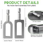 Multifunctional Electric Drill Wire Twisting Tool, 2026 New Alloy Electrical Wire Twister, 1/4 Inch Hex Shank Wire Twisting Kit, Fit for Rebar Tying, Fencing & Wiring, Efficient and Easy to Use (SQ) - Image 8