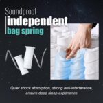 King Mattress 12 inch King Size Mattress 80"*76"*12" Healthy Material Soft Comfortable Breathable Four-Sided Reinforcement Quiet Easy to Clean Vacuum Packed King White - Image 4