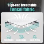 King Mattress 12 inch King Size Mattress 80"*76"*12" Healthy Material Soft Comfortable Breathable Four-Sided Reinforcement Quiet Easy to Clean Vacuum Packed King White - Image 5