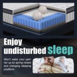 King Mattress 12 inch King Size Mattress 80"*76"*12" Healthy Material Soft Comfortable Breathable Four-Sided Reinforcement Quiet Easy to Clean Vacuum Packed King White - Image 6