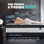 King Mattress 12 inch King Size Mattress 80"*76"*12" Healthy Material Soft Comfortable Breathable Four-Sided Reinforcement Quiet Easy to Clean Vacuum Packed King White - Image 7