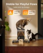 oneisall Automatic Cat Feeder for 2 Cats, 20 Cups/5L Automatic Cat Food Dispenser for Small Pets Indoor, Timed Cat Feeder for Dry Food - Image 6