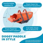 Outward Hound Granby Splash Orange Dog Life Jacket, Large - Image 5