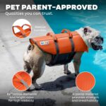 Outward Hound Granby Splash Orange Dog Life Jacket, Large - Image 6