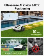 Mammotion YUKA mini 600H Robot Lawn Mower for 0.15 Acre, No Wire, No RTK Installation, Free NetRTK+AI Vision Positioning, 45% Slope, Cutting Height 2''~3.5'', 15 Mowing Zones - Image 4