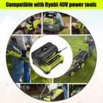 BatPower 2-Pack 6.5Ah 40V Replacement Battery and Charger Starter Kit Compatible with Ryobi 40V Tools, 2 High Capacity Lithium-Ion Batteries and 1 Charger OP4050A OP401 (3-Piece Set) - Image 5
