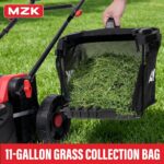 MZK 40V 16" Electric Lawn Mower, 2-in-1 Brushless Cordless Lawn Mower, Walk-Behind Push Mowers with 5-Position Height Adjustment, 2 x 4.0Ah Batteries & Charger Included, LM16B011 - Image 9