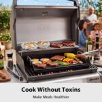 Utheer 17 x 13 x 2.6 Inch Nano-Ceramic Nonstick Griddle Plate for Gas and Charcoal Grills, Pre-Seasoned Cast Iron Flat Top Insert with Grease Groove, Removable Handles for BBQ, Camping, Tailgating - Image 8