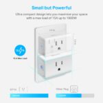 Kasa Smart Plug Ultra Mini 15A, Smart Home Wi-Fi Outlet Works with Alexa, Google Home & IFTTT, No Hub Required, UL Certified, 2.4G WiFi Only, 2 Count (Pack of 1)(EP10P2) , White - Image 6