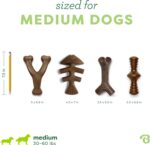 Benebone Medium 4-Pack Dog Toys for Aggressive Chewers – Durable Dog Bones, Made in USA – Dog Toys for Medium Dogs Under 60 lbs - Image 5