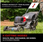 Honda HRX-BV 21-Inch Walk Behind Battery Powered Lawn Mower, Variable Speed Self Propelled Lawn Mower with 2.2 Bushel Capacity, Easy-Off Grass Bag, Clean Cuts in Thick and Tall Grass (HRX217YXBVKA4) - Image 5