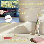 MeoHui Cat Toys for Indoor Cats, Interactive Cat Toy 2PCS Retractable Wand Toy and 9PCS Cat Feather Toys Refills, Funny Kitten Toys Cat Fishing Pole Toy for Bored Indoor Cats Chase and Exercise - Image 4