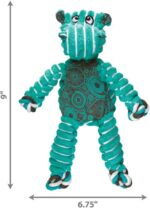 KONG Floppy Knots - Durable No‑Stuffing Squeaky Rope & Plush Dog Toy - for Teething, Playing (Hippo, Small/Medium) - Image 5